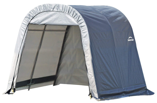 ShelterLogic 77803 Grey 10'x8'x8' Round Style Shelter 10'x8'x8' Gray