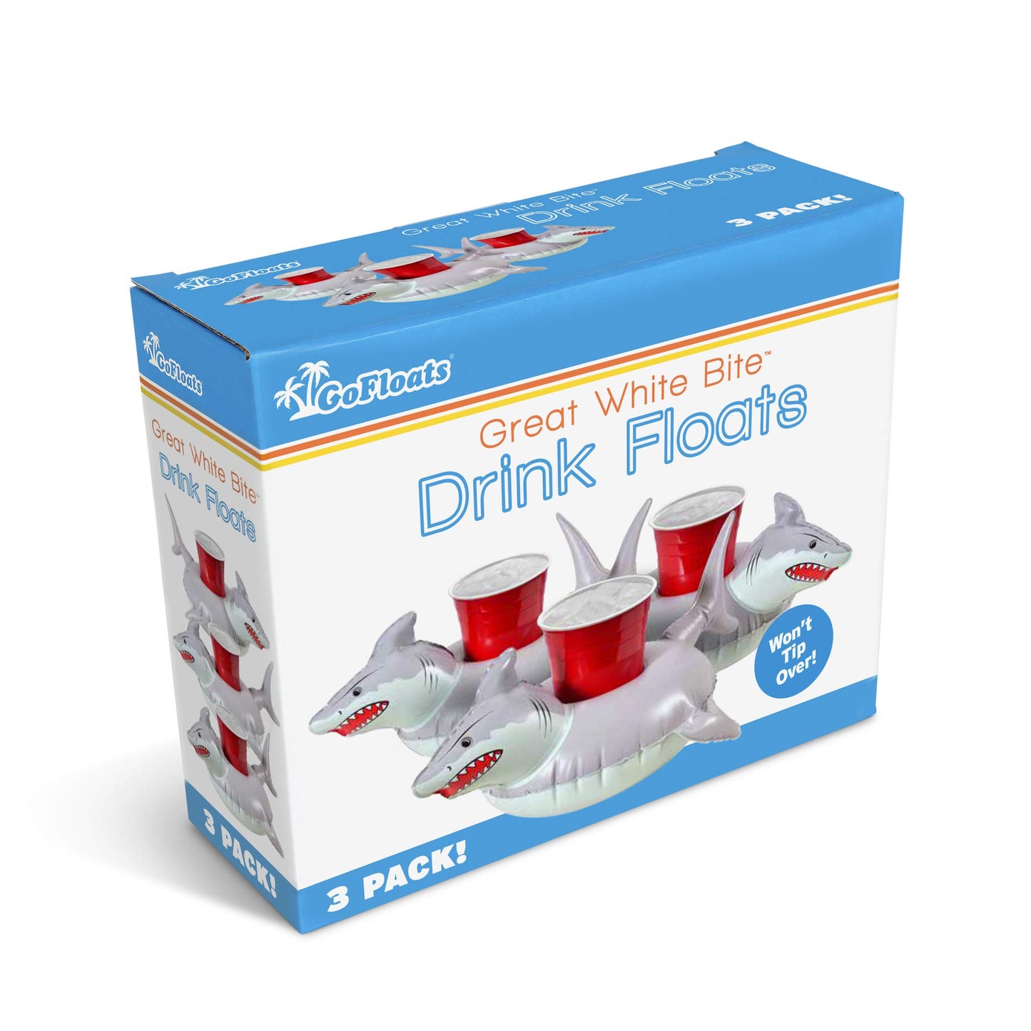 GoFloats Drink Float 3 Pack Shark