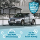Arrow Carport, 12 ft. x 24 ft. x 9 ft. Charcoal 12' x 24' x 9'