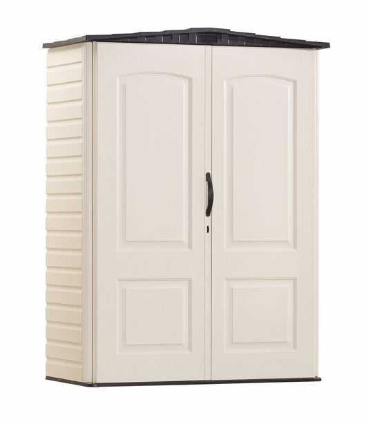 Rubbermaid Resin Weather Resistant Outdoor Storage Shed, 5 x 2 ft.