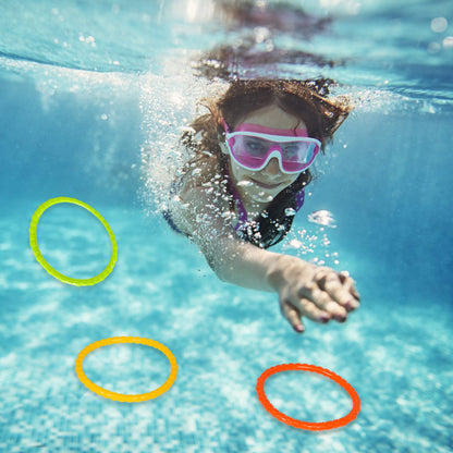 Jouets de piscine pour enfants de 8 à 12 ans, 6 pièces de natation, jouets de natation sous-marins d'été, anneaux de plongée pour adolescents et adultes