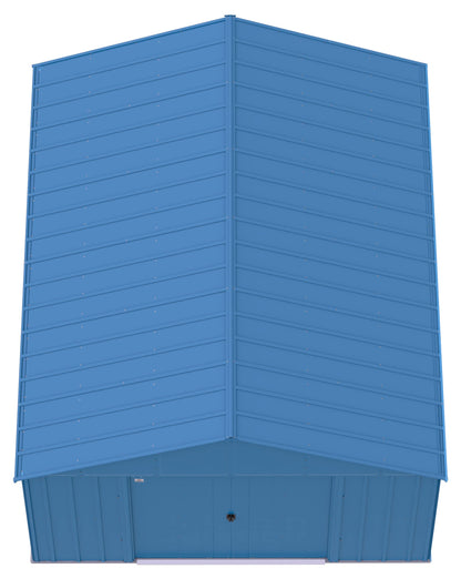 Arrow Sheds Classic 12' x 17' Hangar de rangement extérieur cadenassable en acier, bleu gris 