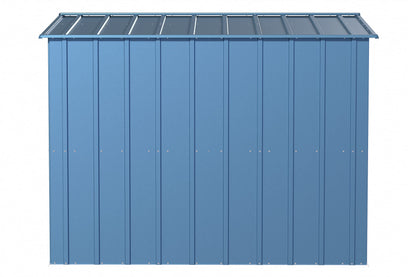 Arrow Shed Classic 8' x 8' Abri de rangement extérieur cadenassable en acier bleu gris 8' x 8' 