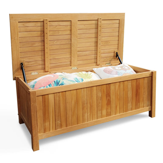 Cambridge-Casual AM-370218T Arie Boîte de rangement, teck naturel 48 pouces/teck naturel 