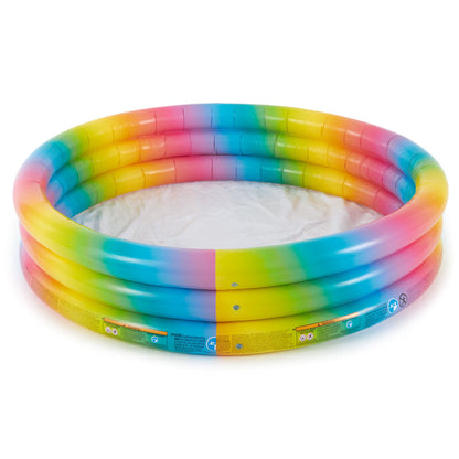 Intex Rainbow Ombre 3 Ring Pool Play Center uniquement