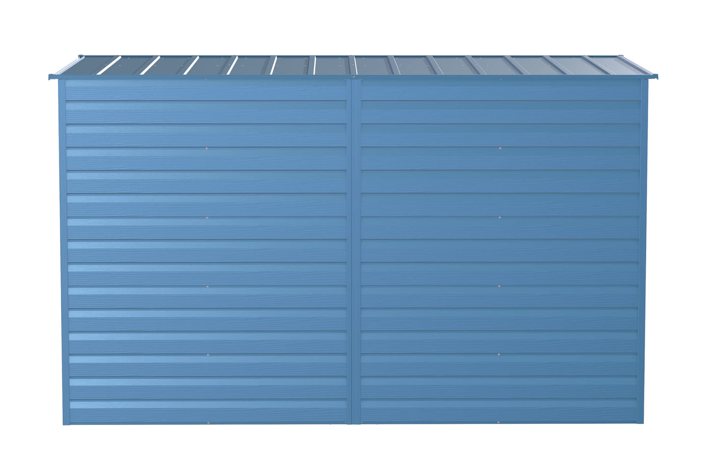 Arrow Shed Select 10' x 4' Outdoor Lockable Steel Storage Shed Building, Blue Grey