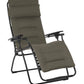Lafuma Futura Air Comfort Zero Gravity Recliner (Taupe Grey) Padded Folding Outdoor Reclining Chair Taupe Grey AirComfort