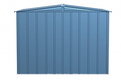 Arrow Shed Classic 8' x 8' Abri de rangement extérieur cadenassable en acier bleu gris 8' x 8' 