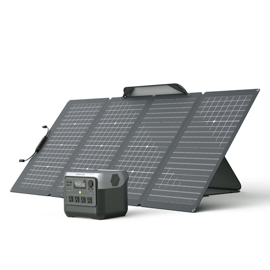 EF ECOFLOW EFR620 Générateur Solaire RIVER 2 Pro 768Wh Batterie LiFePO4 avec Panneau Solaire 220W 