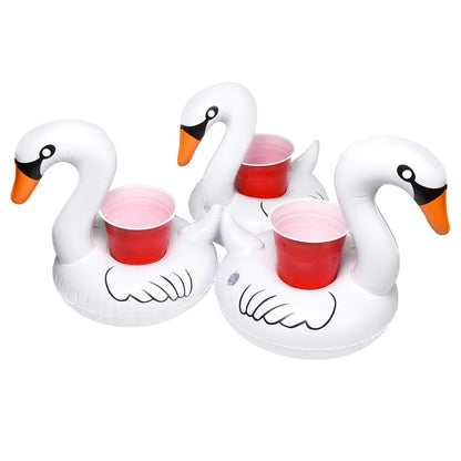 GoFloats Drink Float Lot de 3 cygnes blancs