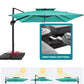 Square Cantilever Patio Umbrella 10FT Sky Blue
