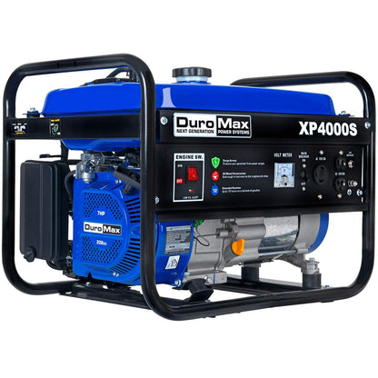 DuroMax XP4000S Portable Generator-4000 Watt Gas Powered Camping & RV Ready, 50 State Approved 4,000-Watt Gas