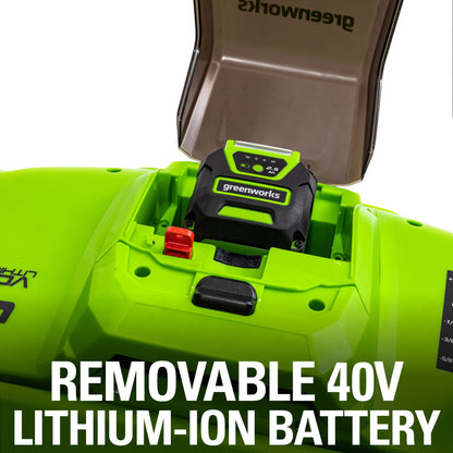 Déchaumeur/scarificateur Greenworks 40 V (2 en 1), batterie USB 5 Ah et chargeur rapide inclus, déchaumeur/scarificateur DT40B510 40 V (5,0 Ah) 