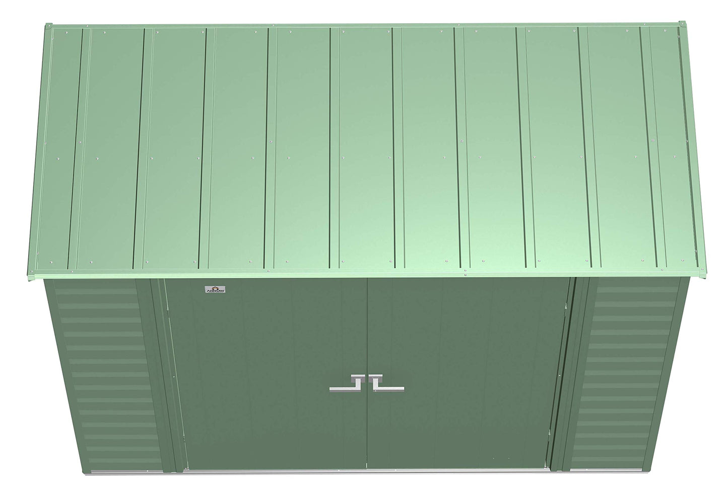 Arrow Shed Select Hangar de rangement extérieur verrouillable en acier, 8' x 4', vert sauge 