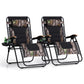 PHI VILLA Oversize XL Padded Zero Gravity Lounge Chair Family Lovers Pack with Wide Armrest Foldable Recliner, Set of 2, Support 400 LBS (Camouflage) Camouflage-oversized 2-Pack