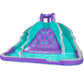 SUNNY & FUN Ultra Climber Inflatable Water Slide Park – Heavy-Duty for Outdoor Fun - Climbing Wall, Two Slides & Splash Pool – Easy to Set Up & Inflate with Included Air Pump & Carrying Case Purple
