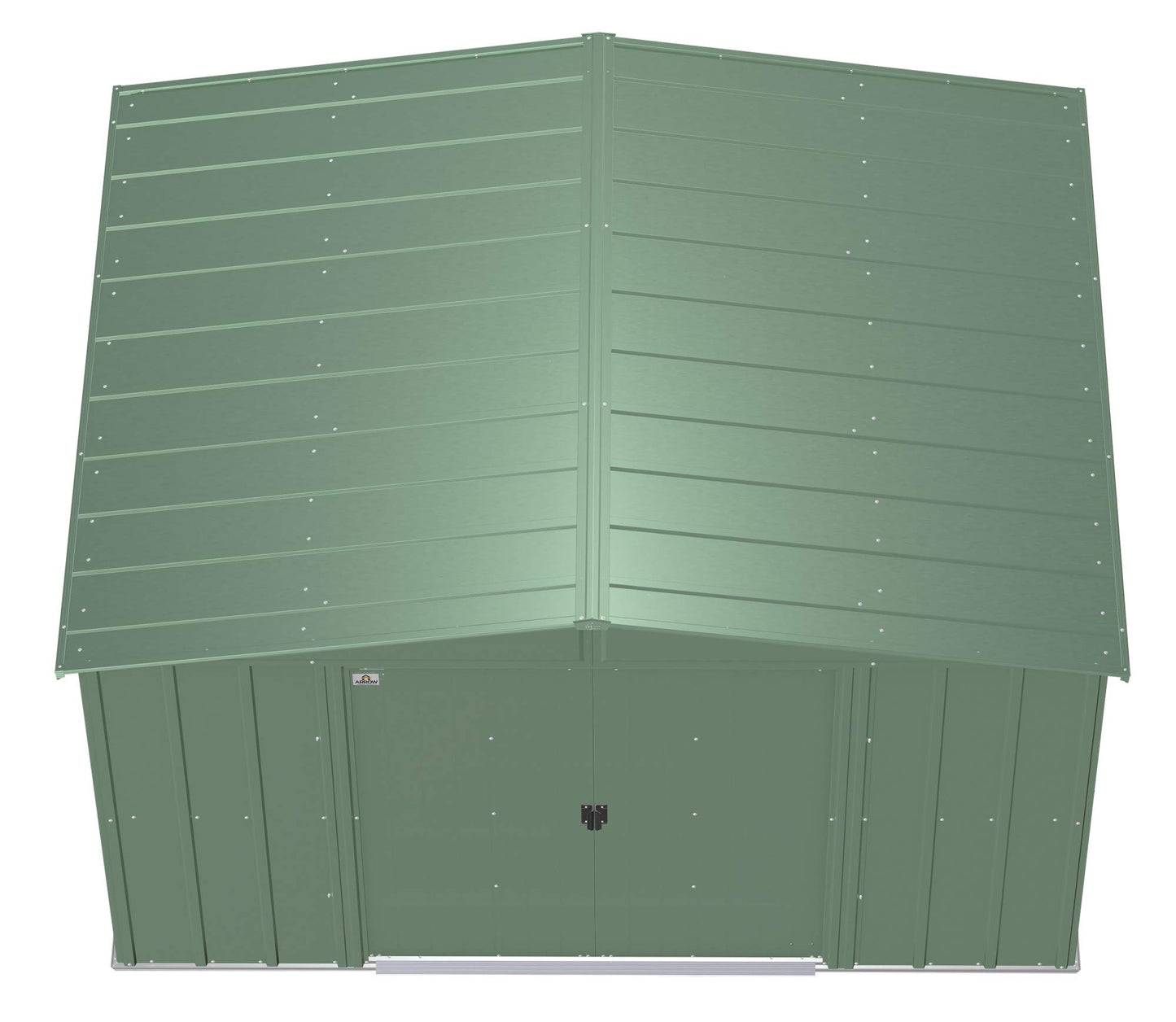 Arrow Shed Classic 10' x 8' Abri de rangement extérieur cadenassable en acier vert sauge 