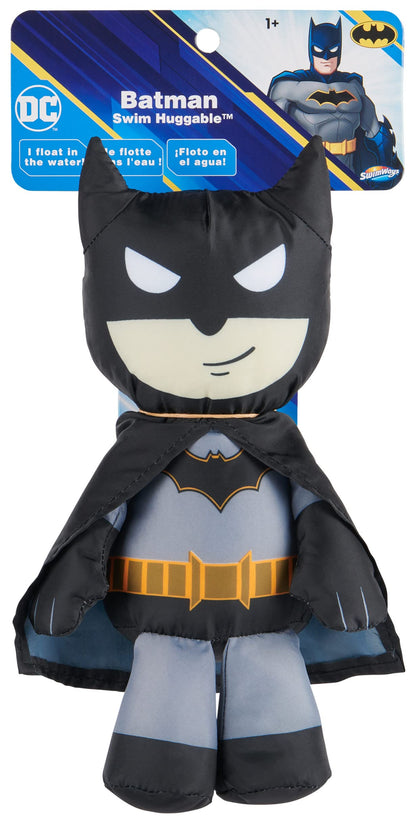 Swimways DC Batman Swim Huggable, Jouets Batman, Jouets de bain et jouets de plage, Animal flottant en peluche pour enfants à partir de 1 an