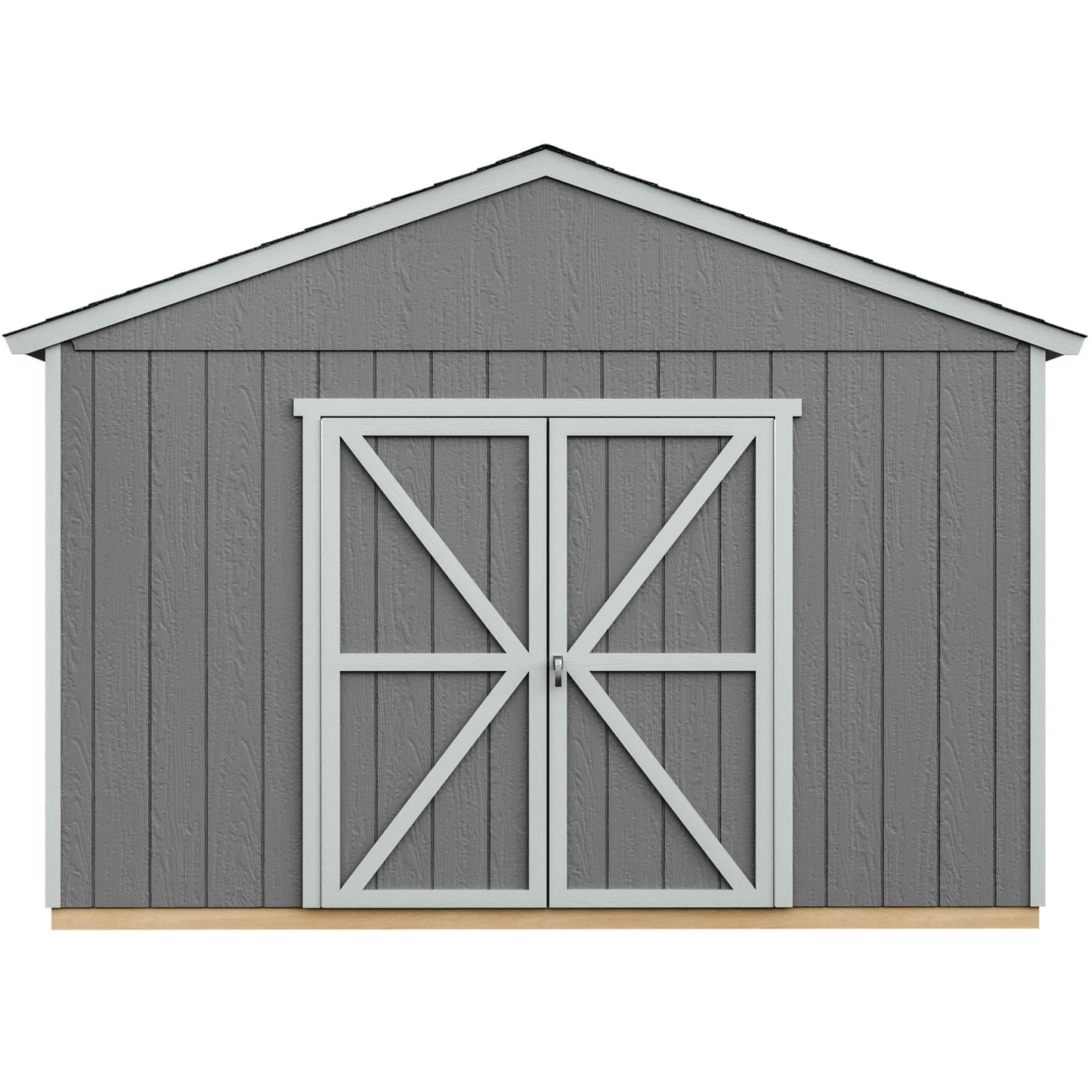 Handy Home Products Astoria 12x24 Do-It-Yourself Wooden Storage Shed Brown Without Floor