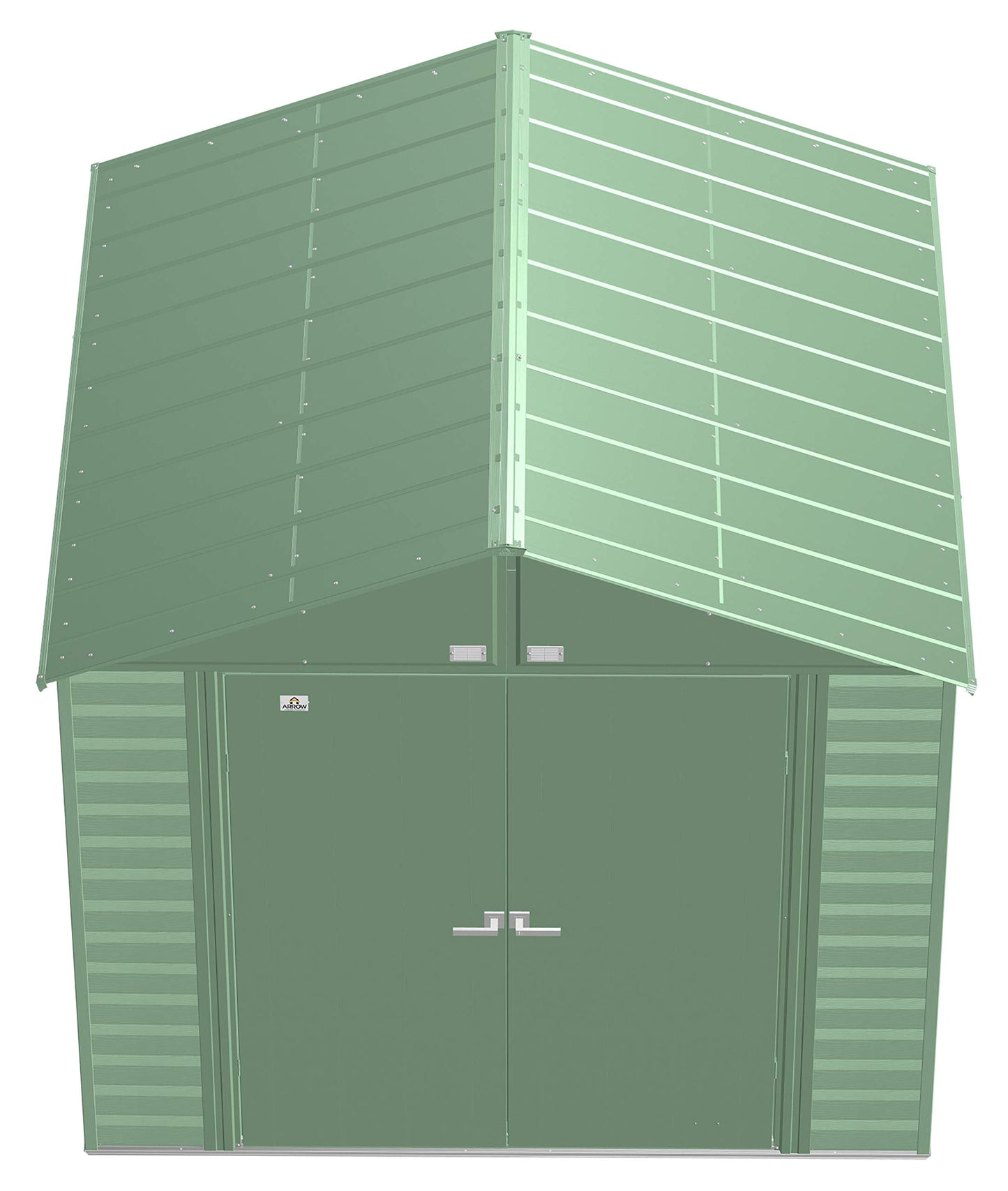 Arrow Shed Select Hangar de rangement extérieur verrouillable en acier, 8' x 6', vert sauge