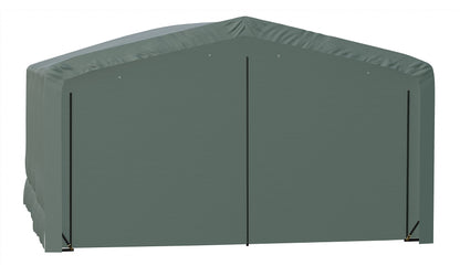 ShelterLogic ShelterTube Abri de garage et de stockage, 20' x 18' x 12', cadre en acier robuste, boîtier résistant au vent et à la neige, vert 20' x 18' x 12' 