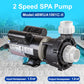LINGXIAO SPA Pump, 2 Speed Hot Tub SPA Pump - 1.5HP LX SPA Pump, 115V, 2"Port, 48 Frame - (Model: 48WUA1001C-II)