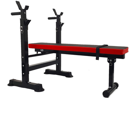 Adjustable Folding Multifunctional Workout Station with Squat Rack