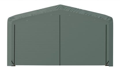 ShelterLogic ShelterTube Abri de garage et de stockage, 20' x 23' x 12', cadre en acier robuste, boîtier résistant au vent et à la neige, vert 20' x 23' x 12' 