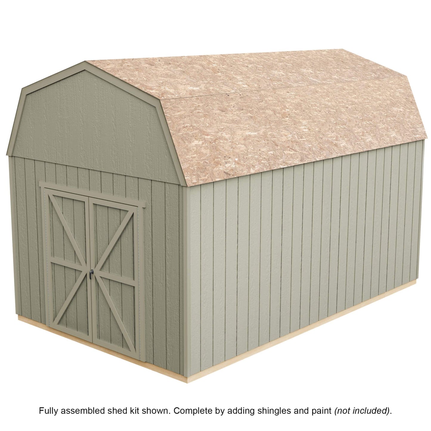 Handy Home Products Hangar de rangement en bois à faire soi-même Braymore 10 x 16 sans plancher 