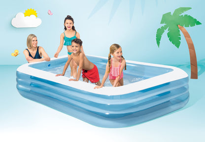 Intex Family Inflatable Pool, 120" x 72" x 22", Ages 6+