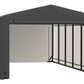 ShelterLogic ShelterTube Garage & Storage Shelter, 12' x 23' x 10' Heavy-Duty Steel Frame Wind and Snow-Load Rated Enclosure, Gray 12' x 23' x 10'