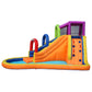 BANZAI Speed Slide Water Park, Length: 14 ft 7 in, Width: 9 ft 6 in, Height: 8 ft, Inflatable Outdoor Backyard Water Slide Splash Bounce Climbing Toy