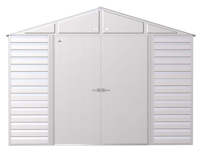 Arrow Shed Select Hangar de rangement extérieur verrouillable en acier, 10' x 8', gris flûte 