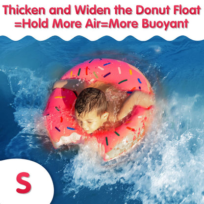 DMAR Donut Pool Floats Donut Pool Floatie Donut Tube Pool Donut Pool Float Donut Gonflables Donut Tube intérieur Donut Pool Floatie Donut Pool Ring Donut Swimming Ring for Beach Pool #4 23.4in Strawberry Pink