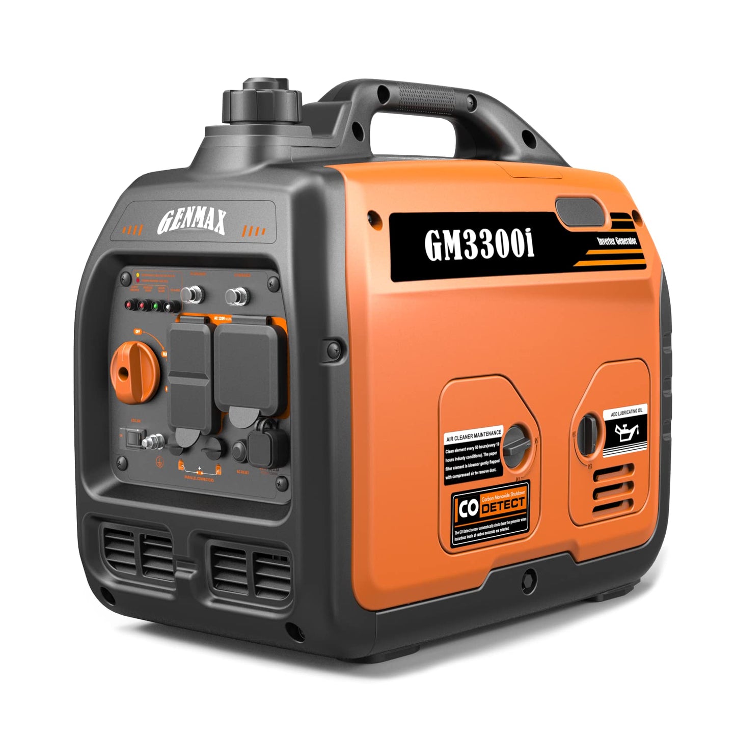 GENMAX GM3300i Générateur à onduleur portable à moteur à gaz ultra-silencieux 3300 W 