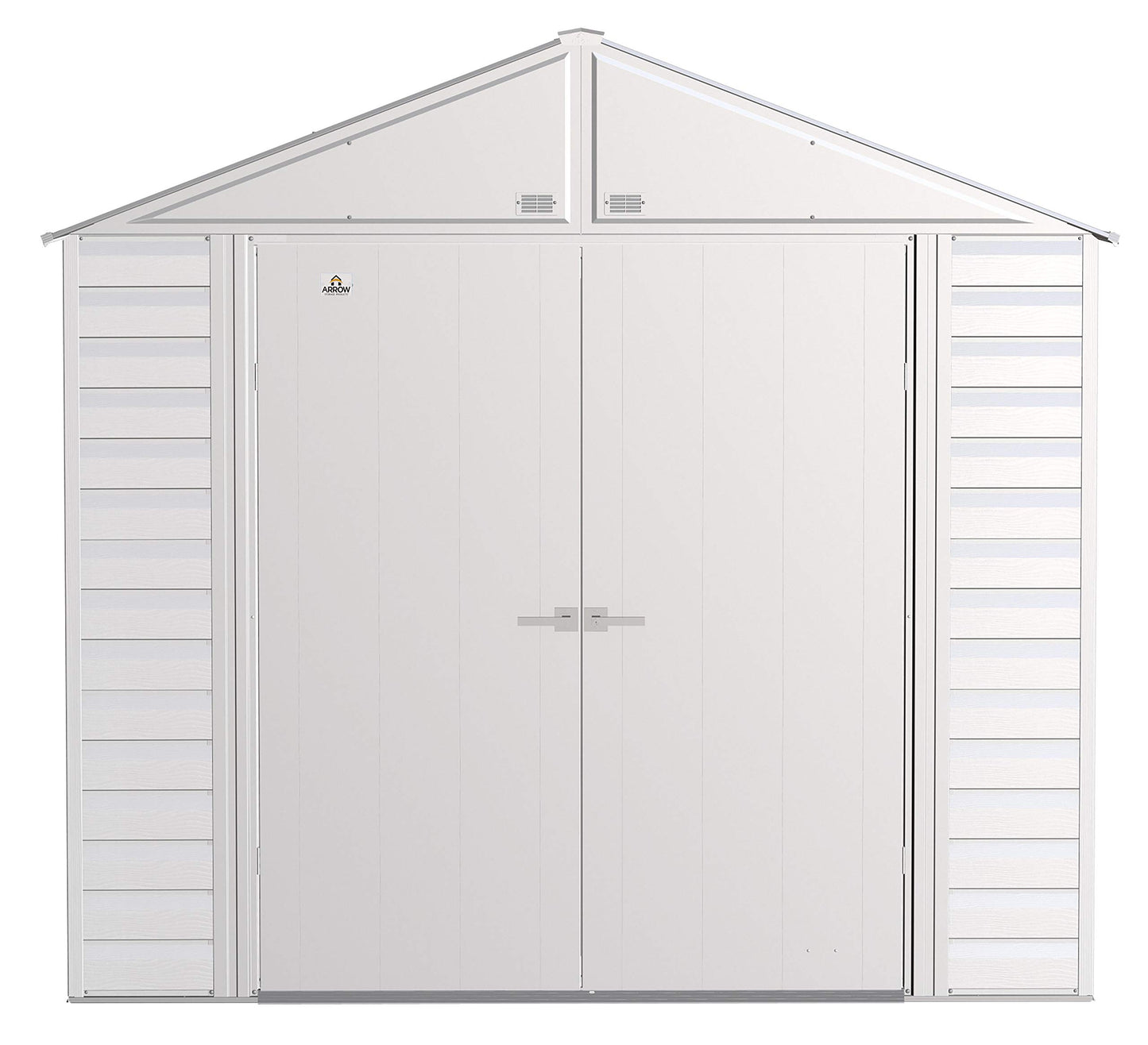 Arrow Shed Select Hangar de rangement extérieur verrouillable en acier, 8' x 6', gris flûte 