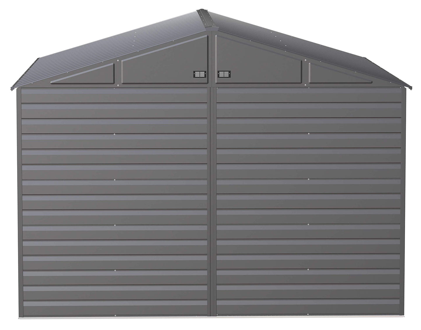 Arrow Shed Select Hangar de rangement extérieur verrouillable en acier, 10' x 12', charbon de bois 