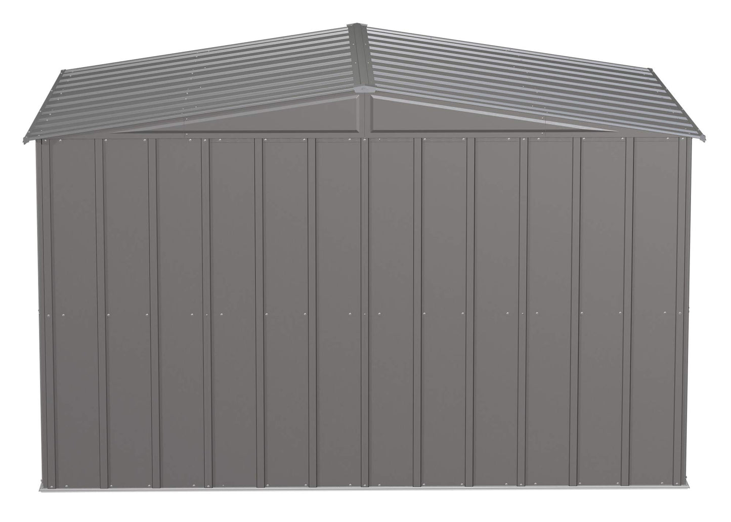 Arrow Shed Classic 10' x 8' Hangar de rangement extérieur cadenassable en acier Charbon de bois 