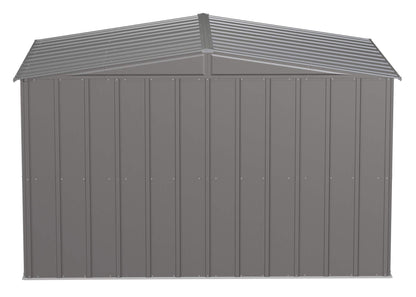 Arrow Shed Classic 10' x 8' Hangar de rangement extérieur cadenassable en acier Charbon de bois 