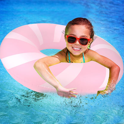 Bestrip Piscine Flotteurs Taille Adulte pour Enfants Âge 8-12 Adultes Flotteurs Gonflables Anneau De Natation Jouets Plage Piscine Fête Lac Utilisation 1PCS-Rose