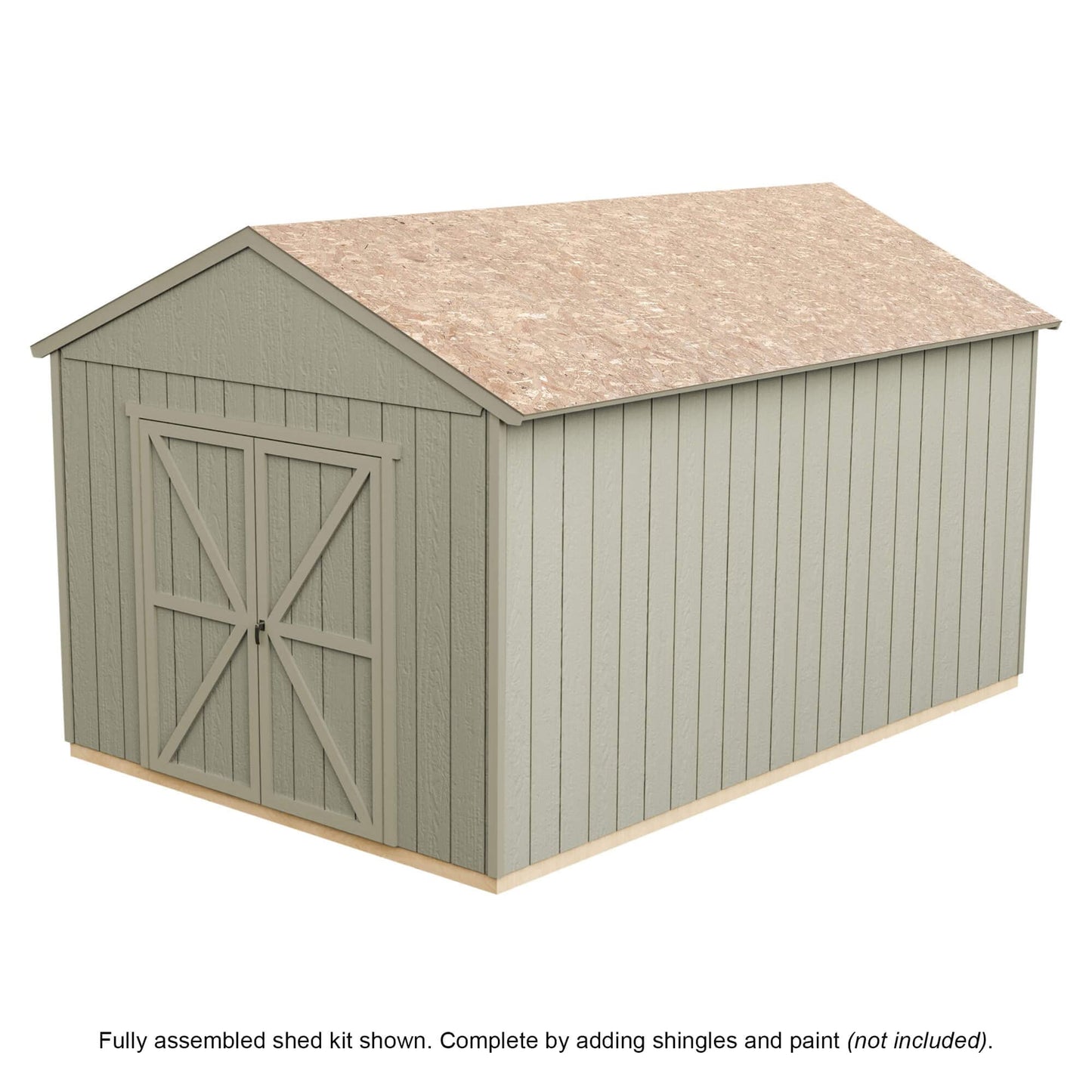 Handy Home Products Rookwood Abri de rangement en bois à faire soi-même avec sol 10 x 14 cm 