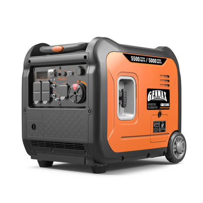 GENMAX GM5500i Générateur à onduleur portable à moteur à essence ultra-silencieux 500 W - Conforme à l'EPA 