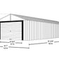 Arrow Shed 14' x 31' Murryhill Garage Galvanized Steel Extra Tall Walls Prefabricated Shed Storage Building, 14' x 31', Flute Gray 14' x 31'
