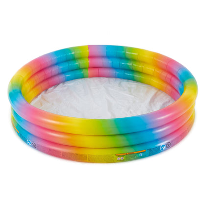 Intex Rainbow Ombre 3 Ring Pool Play Center uniquement