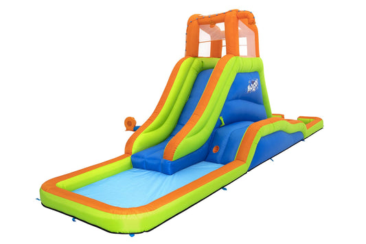 Bestway H2OGO ! Parc aquatique gonflable pour enfants Aquaventure | Toboggan gonflable et piscine Aquaventure Water Zone