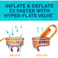 SwimWays Spring Float Original Pool Lounge Chair with Hyper-Flate Valve, Aqua