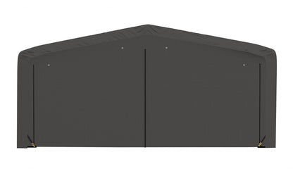 ShelterLogic ShelterTube Abri de garage et de stockage, 20' x 32' x 10', cadre en acier robuste, boîtier résistant au vent et à la neige, gris 20' x 32' x 10' 