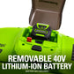 Greenworks 40V (2-In-1) Dethatcher / Scarifier, Tool Only 40V Dethatcher / Scarifier (Tool Only)