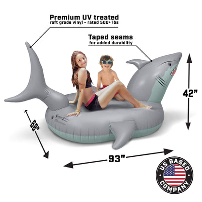 GoFloats 'Great White Bite' Shark Pool Float Party Tube - Radeaux gonflables, adultes et enfants Radeau géant