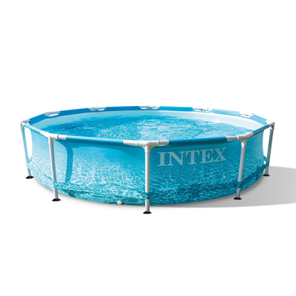 Beachside Metal Frame 10' x 30" Above Ground Pool w/ Filter Pump